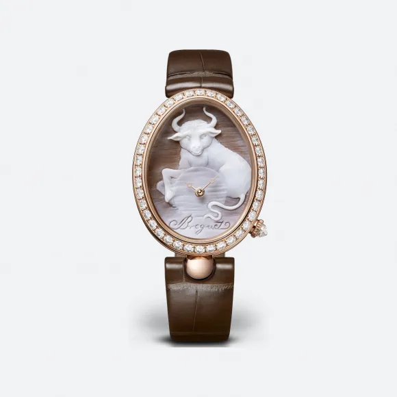 宝玑/Breguet 那不勒斯王后系列 18k玫瑰金 女表 8955BR-55-974-D00D-02