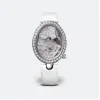 宝玑/Breguet 那不勒斯王后系列 36.5MM X 28.45MM 18K白金镶钻 自动机械机芯 女表 8958BB-55-974-06