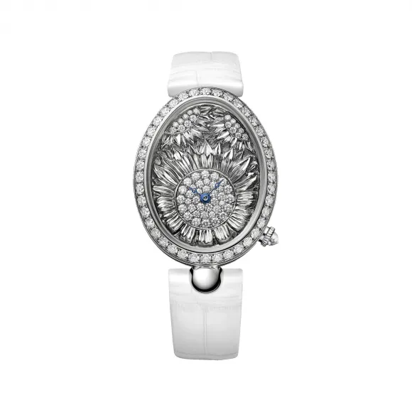 宝玑/Breguet 那不勒斯皇后 Reine De Naples 系列 18k白金镶钻 自动机械机芯 女表 8958BB-65-974-D00D