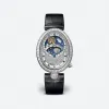 宝玑/Breguet 那不勒斯皇后 Reine De Naples 系列 18k白金镶钻 手动机械机芯 女表 8999BB-8D-974-DD0D