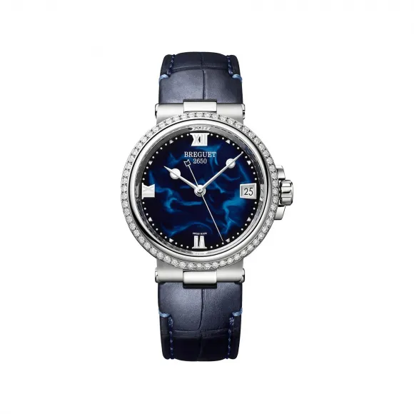 宝玑/Breguet 航海 Marine 系列 不锈钢 自动机械机芯 女表 9518ST-E2-984-D000