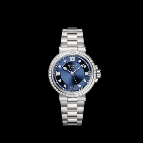 宝玑/Breguet marine-航海系列 33.8 MM 钢 自动机械机芯 女表 9518ST-YD-S80-D0-01