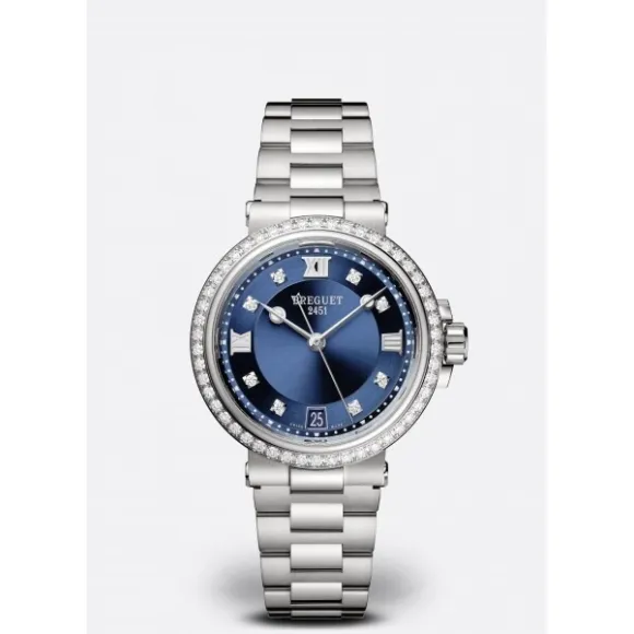 宝玑/Breguet marine-航海系列 33.8 MM 钢质 自动机械机芯 女表 9518ST-YD-S80-D001