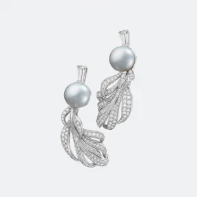 宝玑/Breguet 白金 耳环 Plumes GJ15BB019D5D