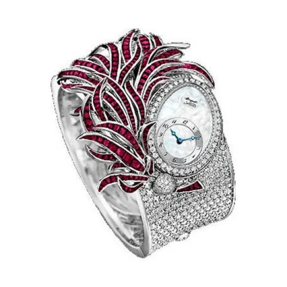 宝玑/Breguet 高级珠宝腕表系列 18k白金镶钻 自动机械机芯 女表 GJE15BB20-8924RB1