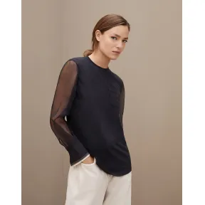 布内罗·古奇拉利/Brunello Cucinelli 长袖T裇 (192M0T18BF700) - 女款 上衣