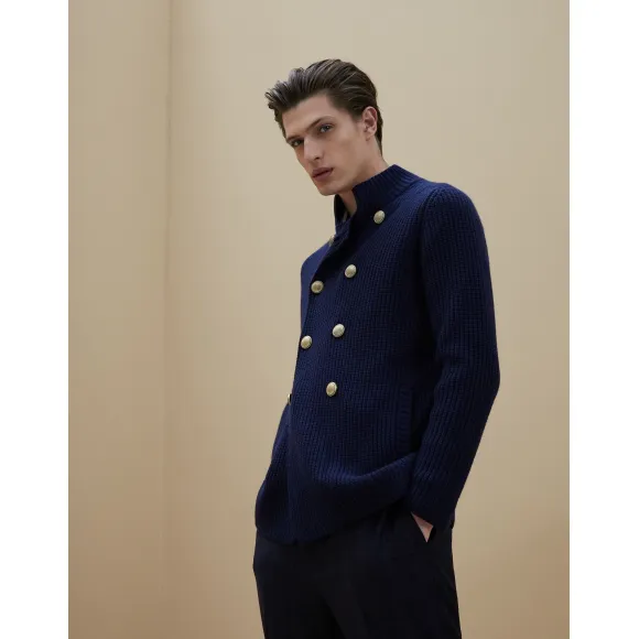 布内罗·古奇拉利/Brunello Cucinelli 纽扣对襟衫 (192M3655501) - 男款 针织衫