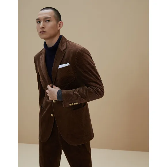 布内罗·古奇拉利/Brunello Cucinelli 单排扣夹克 (192ML4637BNDM) - 男款 西装套装