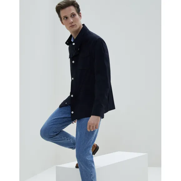 布内罗·古奇拉利/Brunello Cucinelli 军装风格大衣 (192ML4916275) - 男款 外套和夹克