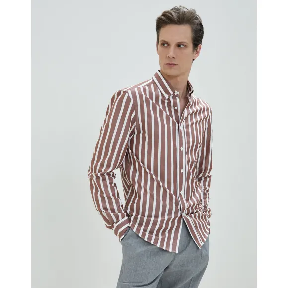布内罗·古奇拉利/Brunello Cucinelli 扣角领 (192MN6333008) - 男款 衬衫