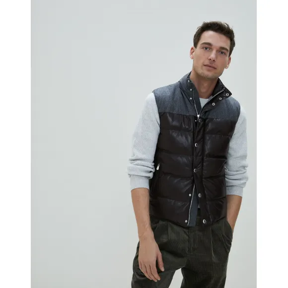 布内罗·古奇拉利/Brunello Cucinelli 皮革 (192MPRIA1704) - 男款 外套和夹克