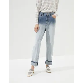 布内罗·古奇拉利/Brunello Cucinelli 牛仔长裤 (201MA095P5555) - 女款 裤子