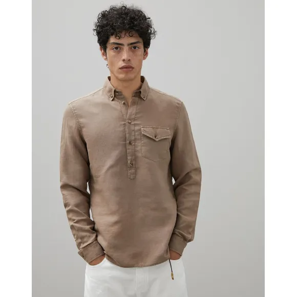 布内罗·古奇拉利/Brunello Cucinelli 休闲衬衫 (201MD6983038) - 男款 衬衫