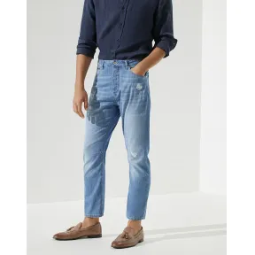 布内罗·古奇拉利/Brunello Cucinelli 牛仔长裤 (201ME645X2340) - 男款 裤子