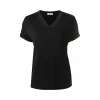 布内罗·古奇拉利/Brunello Cucinelli 珠饰细节V领T恤 M0045BP200C101