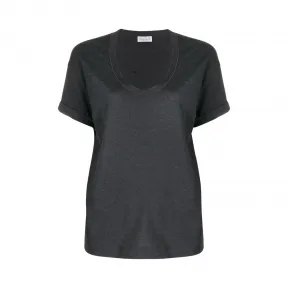 布内罗·古奇拉利/Brunello Cucinelli 黄铜镶嵌圆领T恤 M0045BP210C390
