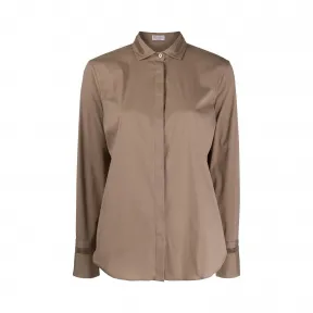 布内罗·古奇拉利/Brunello Cucinelli 镶嵌翻领衬衫 M0091NT816C6067