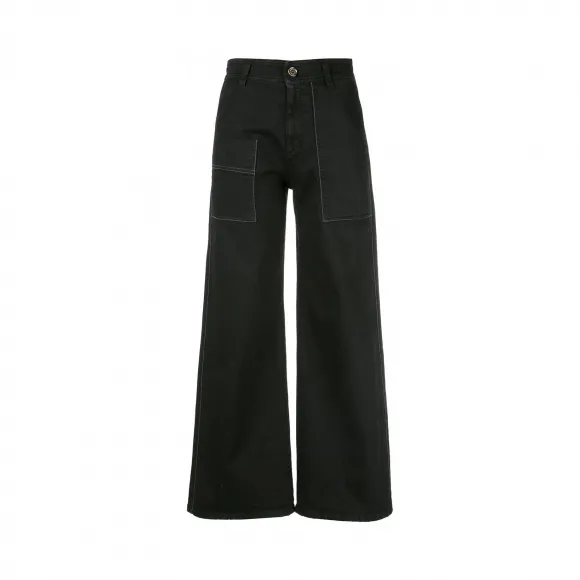 布内罗·古奇拉利/Brunello Cucinelli 阔腿牛仔裤 M0H43P5467C101