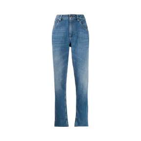 布内罗·古奇拉利/Brunello Cucinelli 高腰男友风牛仔裤 M0H72P5524C7759