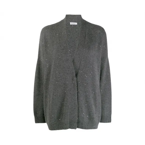 布内罗·古奇拉利/Brunello Cucinelli 亮片刺绣开衫 M73539906CJ079