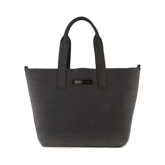 布内罗·古奇拉利/Brunello Cucinelli 梯形托特包 MB55D2103PCD416