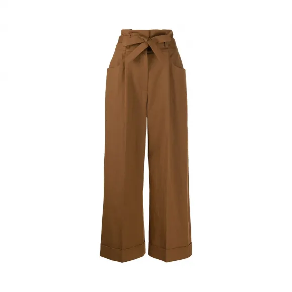 布内罗·古奇拉利/Brunello Cucinelli 褶饰腰边长裤 MH129P7187C7919