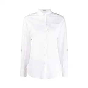 布内罗·古奇拉利/Brunello Cucinelli 织带细节衬衫 MP091ME206CY803