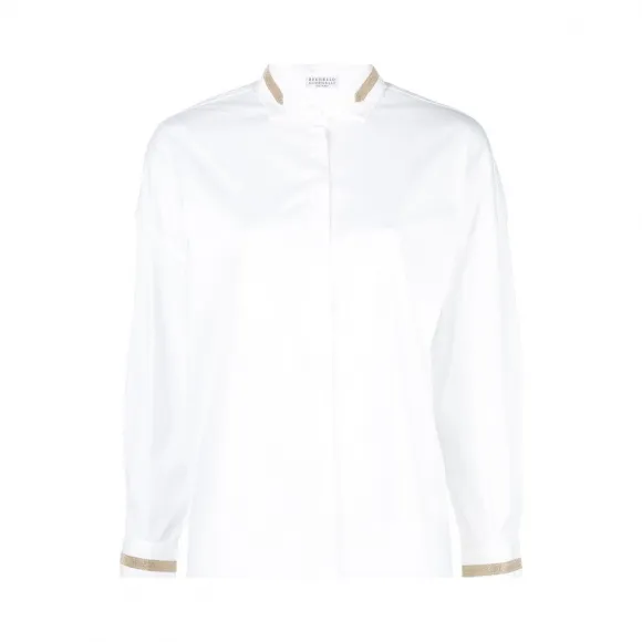 布内罗·古奇拉利/Brunello Cucinelli 串珠刺绣衬衫 MP091NT806CY803