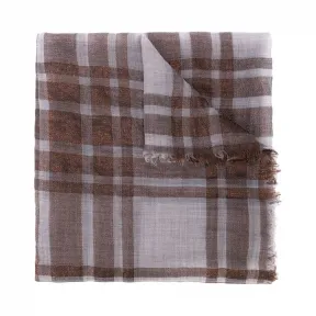 布内罗·古奇拉利/Brunello Cucinelli 格纹围巾 MSCDAFW07PCY493