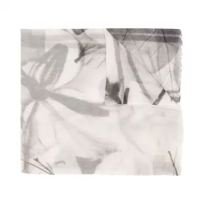 布内罗·古奇拉利/Brunello Cucinelli 花卉磨损边围巾 MSCDAGW28CI383
