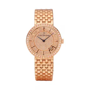 宝齐莱/Carl F. Bucherer 爱德玛尔系列 18k玫瑰金镶钻 自动机械机芯 女表 00.10309.03.93.31