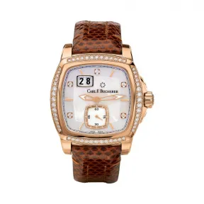 宝齐莱/Carl F. Bucherer 柏拉维系列 18k玫瑰金镶钻 自动机械机芯 女表 00.10628.03.77.11