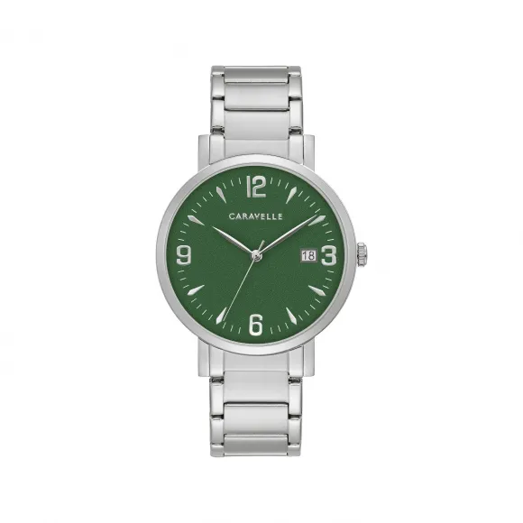 宝路华/Bulova Caravelle系列 39 MM 不锈钢 石英机芯 手表 43A155