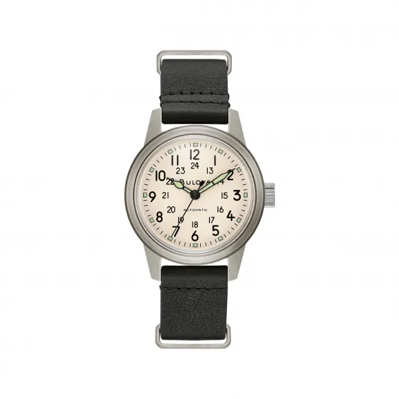 宝路华/Bulova  38 MM 不锈钢 自动机械机芯 手表 96A246