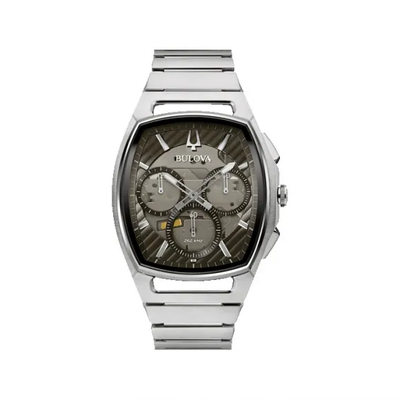 宝路华/Bulova Curv 系列 41.65 mm 不锈钢 石英机芯 男表 96A257