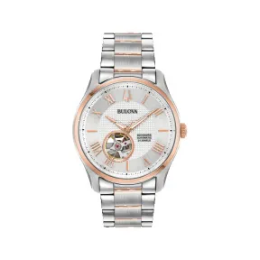 宝路华/Bulova Classic Automatic 系列 42 mm 玫瑰金色不锈钢 自动机械机芯 男表 98A213