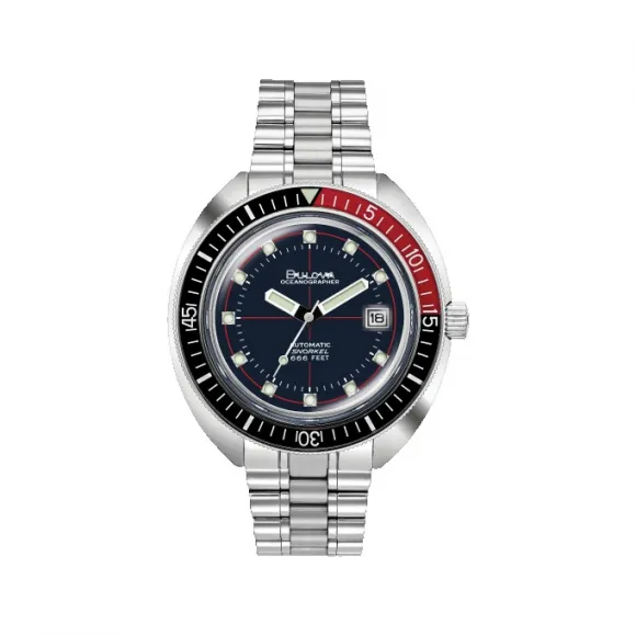 宝路华/Bulova Devil Diver系列 44 mm 不锈钢 自动机械机芯 男表 98B320