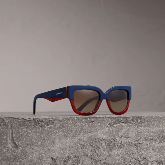 博百利/Burberry 女士 方框太阳眼镜 (海军蓝) 40584241