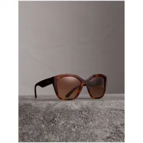 博百利/Burberry 女士 方框太阳眼镜 (浅棕色) 40666501