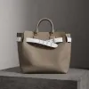 博百利/Burberry  The Belt - 大号皮革贝尔特包 (矿灰色)  40729421