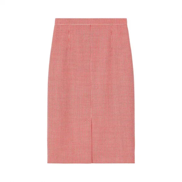 博百利/Burberry 双色千鸟格纹半身裙 45617131