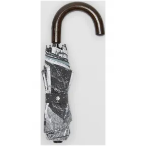 博百利/Burberry 男士 典藏印花折叠雨伞 (黑色)  80057021