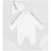 博百利/Burberry 儿童用品 格纹棉质三件套婴儿礼品套装 (白色) - 童装  80079131
