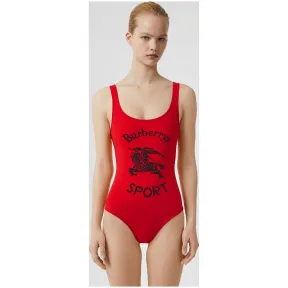 博百利/Burberry 女士 典藏徽标印花泳衣 (黑色) 80079901