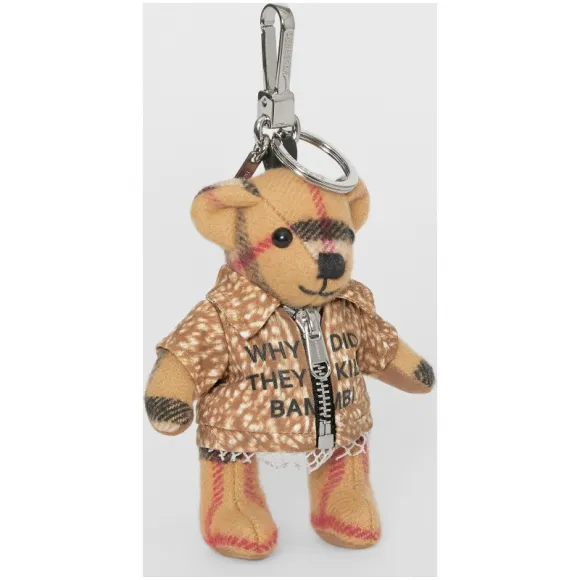 博百利/Burberry 女士 鹿印花外套 Thomas 泰迪熊吊饰 (古典黄色)  80116601