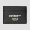 博百利/Burberry 男士 Horseferry 印花皮革卡片夹 (黑色) 80146971