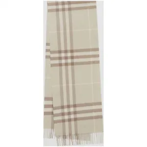 博百利/Burberry 男士 经典格纹羊绒围巾 (绿色)  80161231