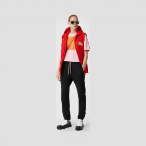 博百利/Burberry 女士 徽标图案羽绒背心 (亮红色) 80219671