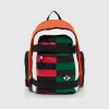 博百利/Burberry 大号拼色 ECONYL® Nevis 双肩包 (军红色 / 绿色)  80236411