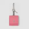 博百利/Burberry 粒纹皮革 AirPods 保护套 (棉花糖色) - 女士  80250261